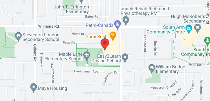map of 65 10220 DUNOON DRIVE
